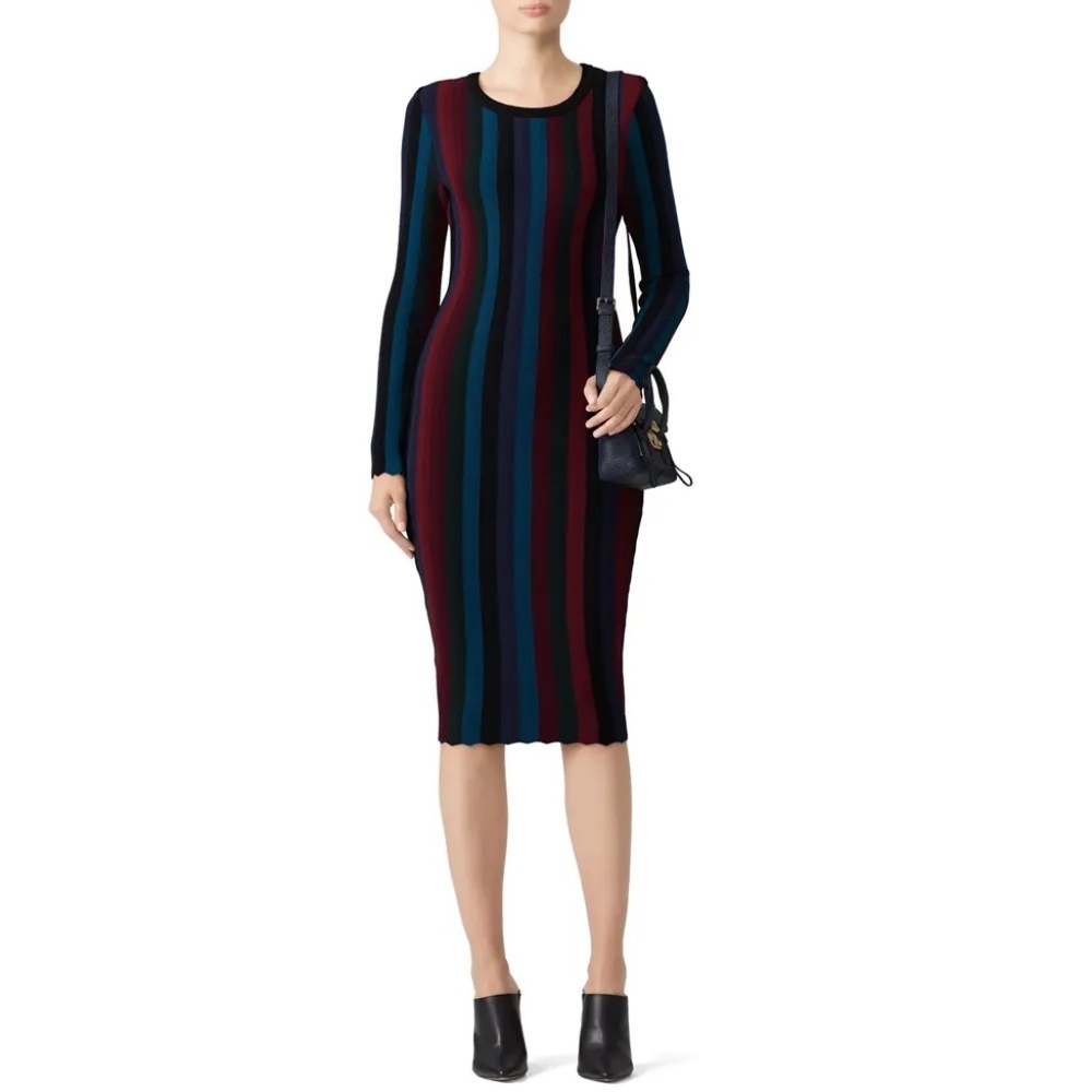 RTR Milly Chevron Vertical Stripe Dress - size M
